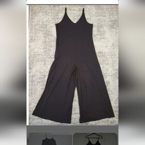 Athleta Dark Gray Wide-Leg Jumpsuit
